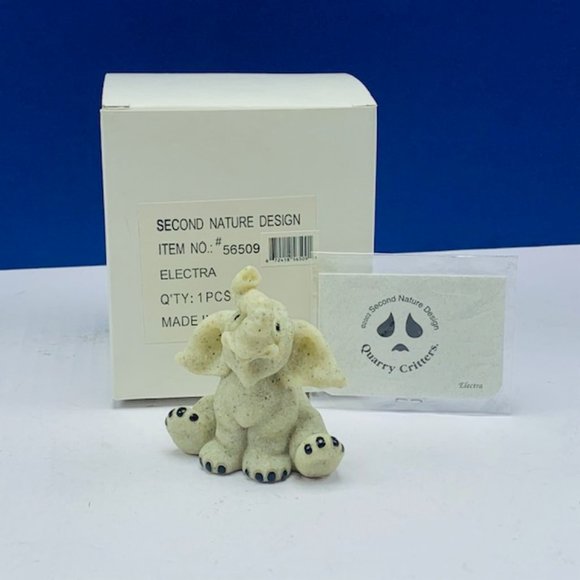 Quarry Critters Electra Elephant stone figurine - Picture 5 of 5